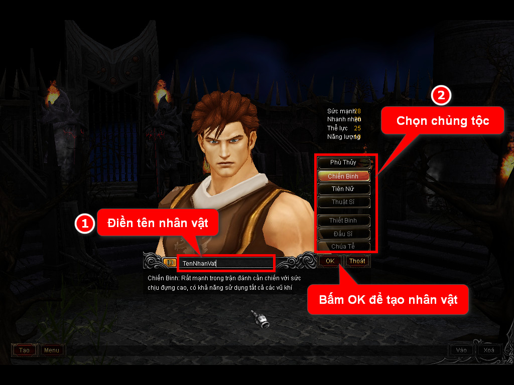 Chức năng chính của Game MU Đại Nam Chức năng chính của Game MU Đại Nam